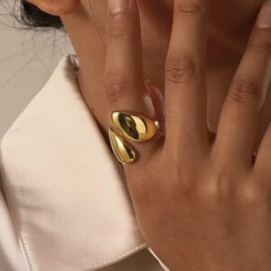 Bague asymétrique double volume