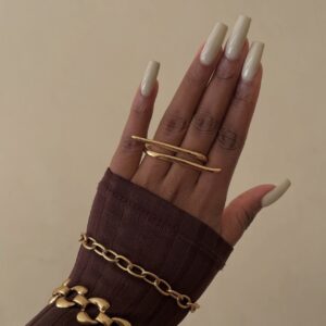 Bague ouverte torsadée