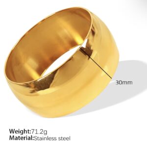Bracelet jonc large lisse