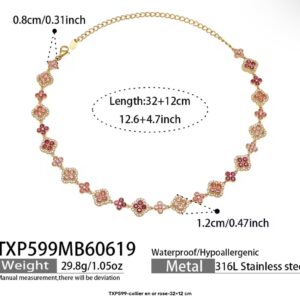 L’impératrice Collier trèfles sertis